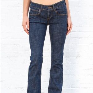 Brandy Melville John Galt Annie Jeans dark wash low rise jeans wide leg